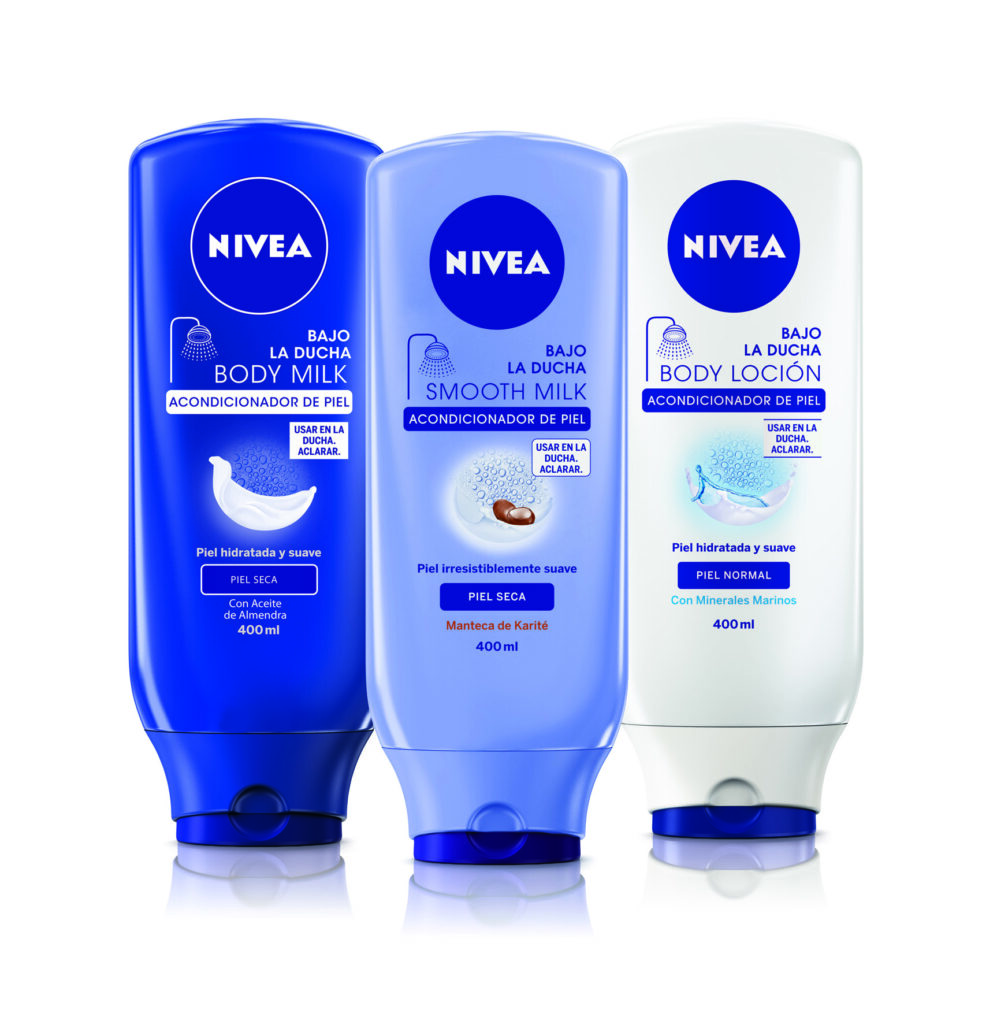 NIVEA bajo la ducha