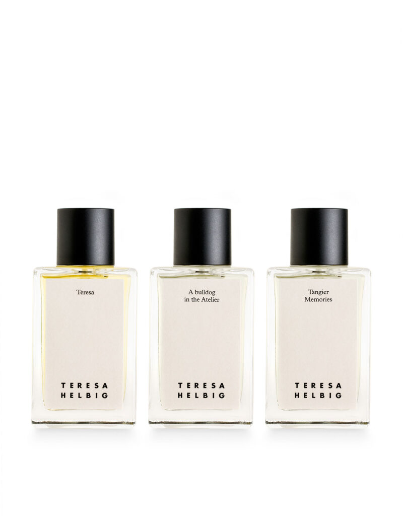 Los perfumes de Teresa Helbig con Carner.