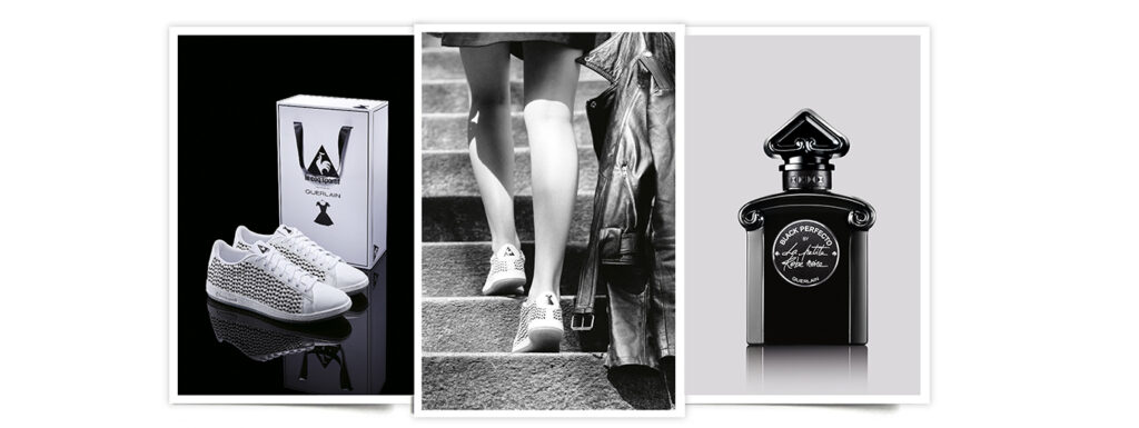 Las zapatillas de Le Coq Sportif para Guerlain. GUERLAIN LE COQ SPORTIF