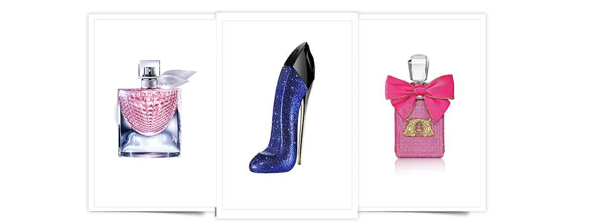 perfumes más brillantes de 2017. Perfumes brillantes Navidad 2017: La Vie Est Belle Eclat, Good Girl Glitter y Viva La Juicy Pure Parfum