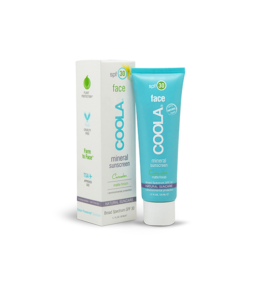 Mineral Face SPF 30 Cucumber Matte Finish Moisturizer, Coola