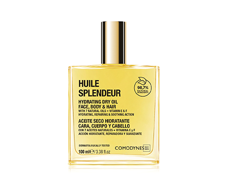 Aceite seco para rostro, cuerpo y cabello, de Comodynes.