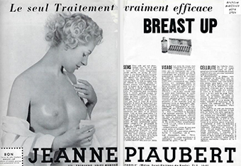 90 Aniversario de Jeanne Piaubert, anuncio vintage