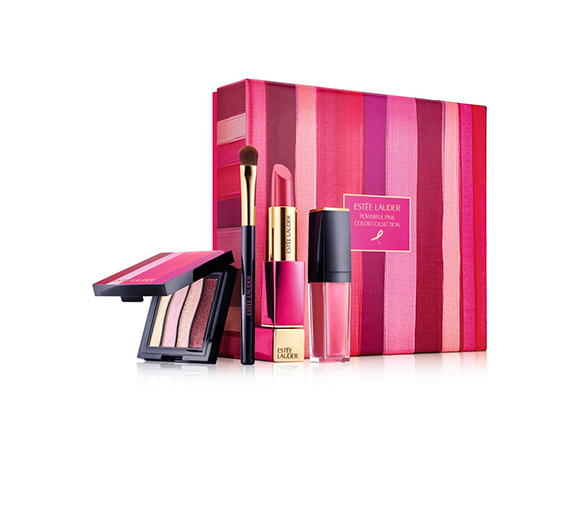 Estée Lauder, set de labios y ojos.