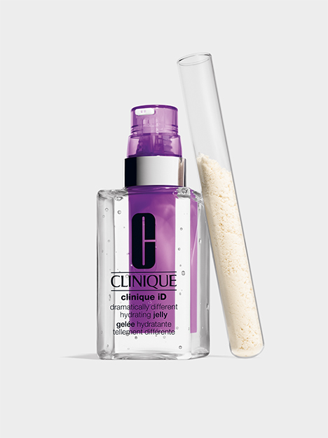 CLINIQUE ID Dramatically Different Hydrating Jelly. Concentrado morado para suavizar y rellenar arrugas.