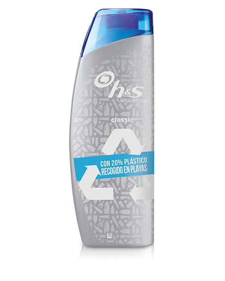 Botella H&S fabricada con plástico reciclado