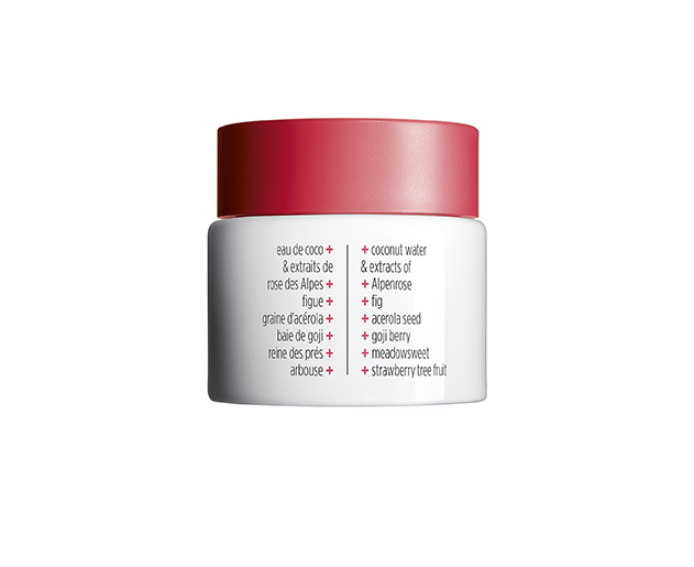 My Clarins Re-Boost Crema Matificante, parte trasera del envase donde se ve la etiqueta