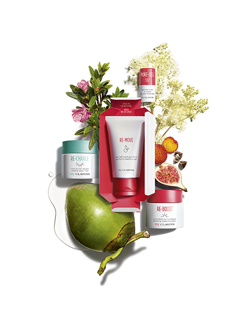 My Clarins visual rutina cuidado facial y plantas