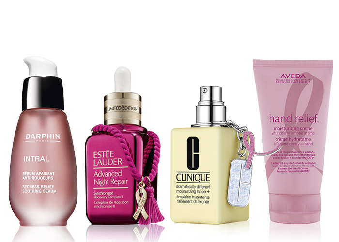 Productos de marcas de Estée Lauder que apoyan la lucha contra el cáncer de mama