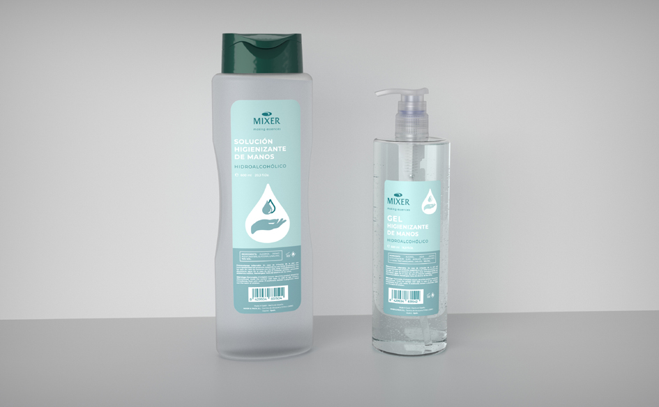 Mixer & Pack facilita la compra de geles hidroalcohólicos