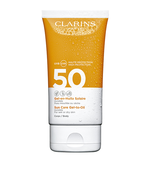 Gel-en Solaire SPF50, de Clarins.