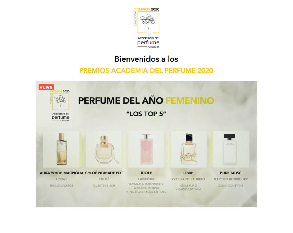 Premios Academia del Perfume 2020