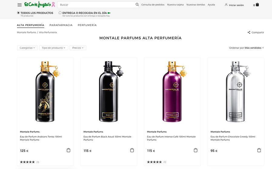5 th Essence abre córner digital en la web de El Corte Inglés
