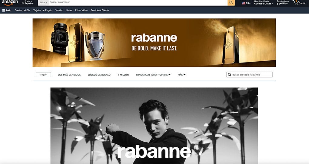Rabanne ya está disponible en la tienda Premium Beauty de Amazon