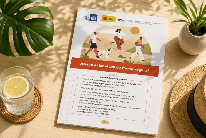 AEMPS protección solar lectura fácil