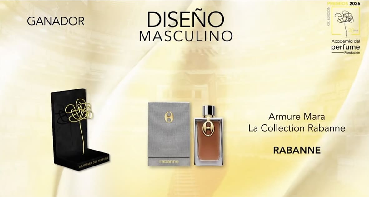 Mejor Diseño Masculino Ganador: Amure Mara La Collection Rabanne Marca: Rabanne
