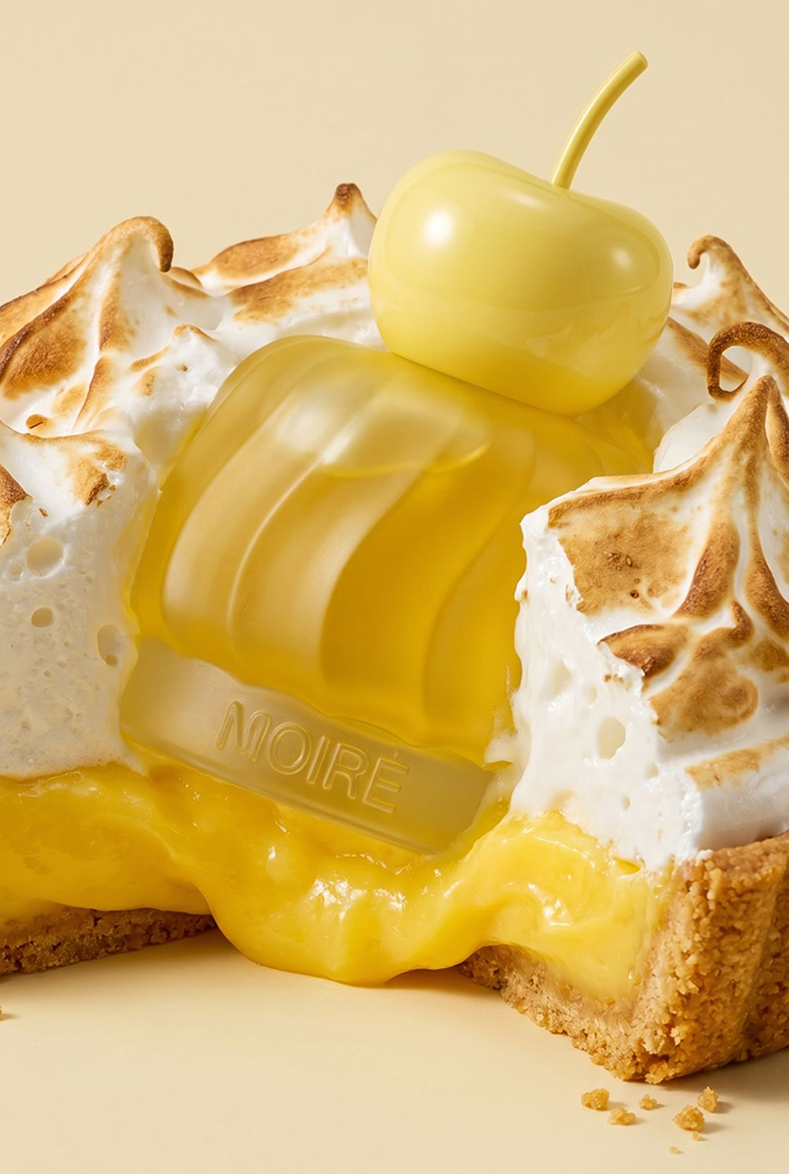 Moiré Limonude: frescura luminosa, energía vibrante y una dulce sensualidad que estalla en la piel como un verano eterno.