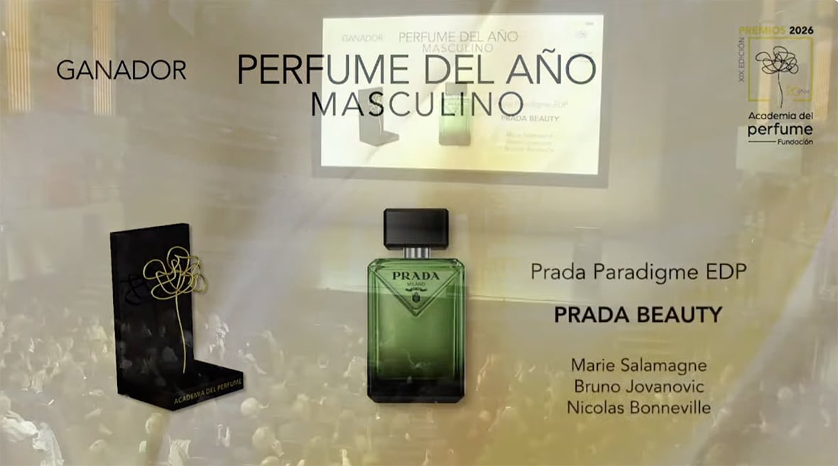 Perfume del Año Masculino Ganador: Prada Paradigme EDP Marca: Prada Beauty